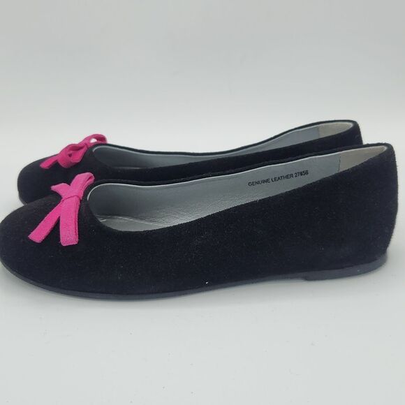 Garnet Hill Black Suede ballet flats - Picture 3 of 10